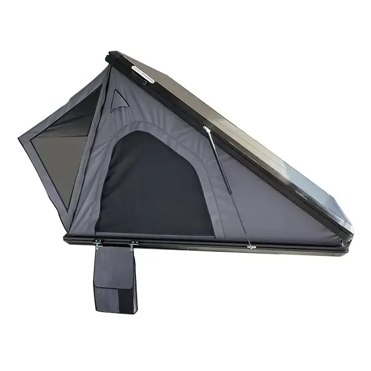 Roof Top Tent Aluminium Solar Triangle Roof Tent Top Hard Shell Camping Hard Shell Tent