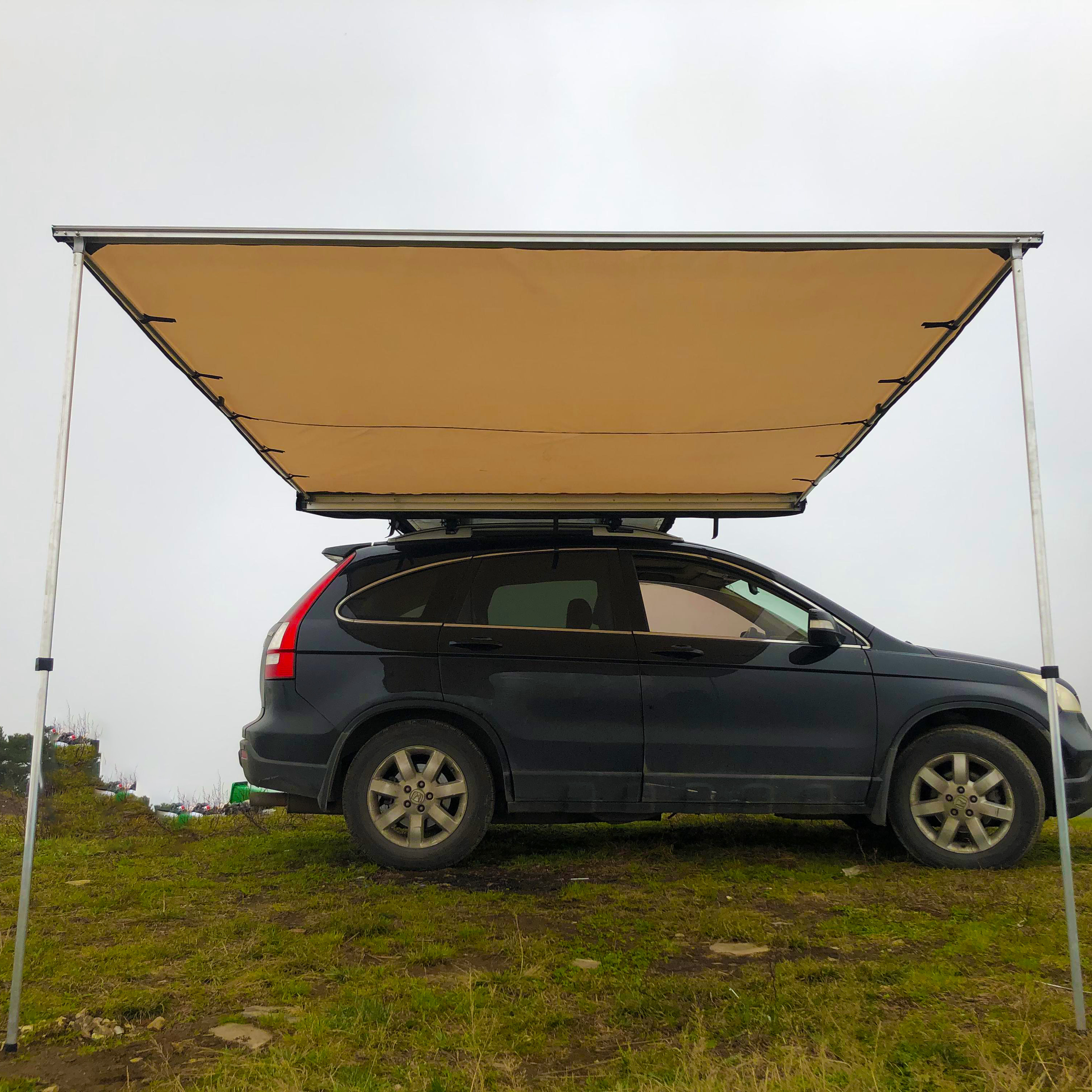 2.5x2.5M Car Awning Rainproof Camping Equipment Outdoor Car Side Tent Camping Car Side Canopy Tent