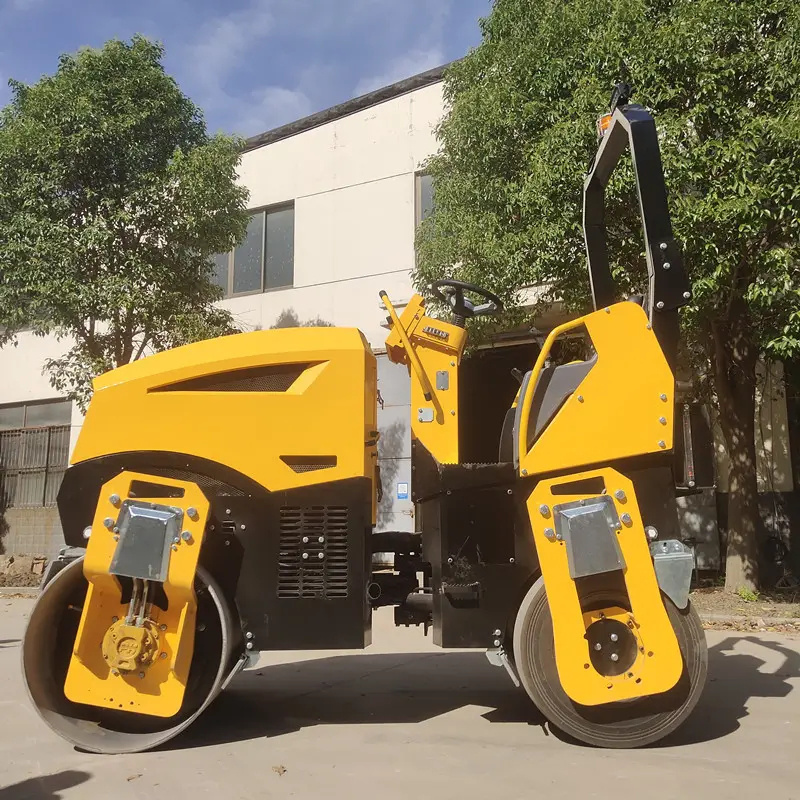 Used Construction Machinery New Walk Behind Vibration Road Roller Compactor 0 5 Ton Mini Road Roller