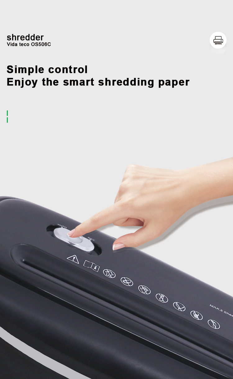 Guaranteed Quality Proper Price  6-Sheet Small-Cut Paper and Credit Card Shredder