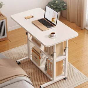 2023 design brown white wooden modern luxury ceo office desk storage table manual laptop desk sit standing study table for adult