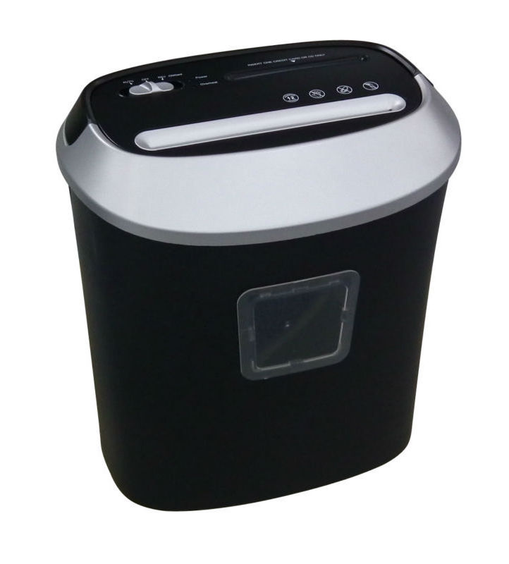 10-Sheet Small-Cut Paper/Cd/Credit Card Shredder With 20.8l Wastebasket Capacity And Window