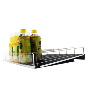 Personalized Bottle Display Smart Gravity Flex Roller Shelf For Grocery Shelves