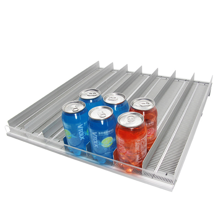 Supermarket Refrigerator Drink Shelf Roller Shelf Fridge