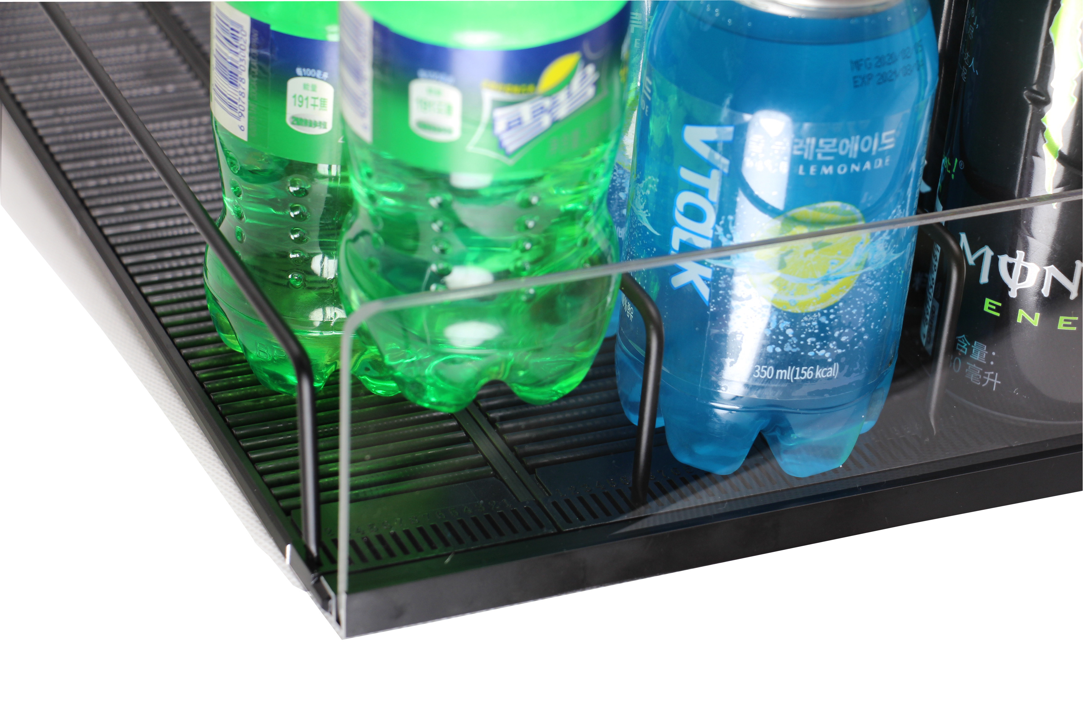 Auto-feed Cooler Display Rack Drink Metal Shelf Roller Track Rolling Shelf