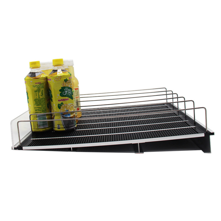 Personalized Bottle Display Smart Gravity Flex Roller Shelf For Grocery Shelves