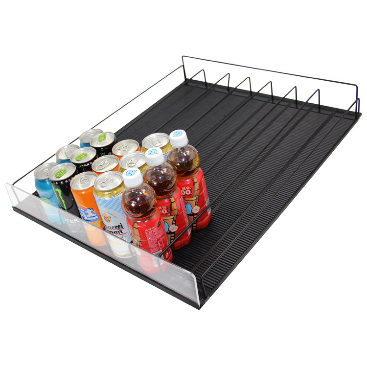 Auto-feed Cooler Display Rack Drink Metal Shelf Roller Track Rolling Shelf