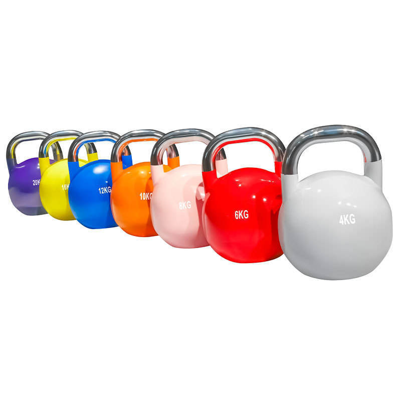 Custom Logo Cross Fit Steel Beach E-coated Custom 32kg competition kettlebell