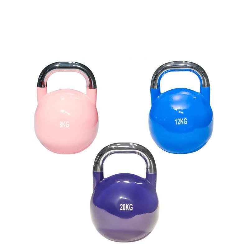 Custom Logo Cross Fit Steel Beach E-coated Custom 32kg competition kettlebell