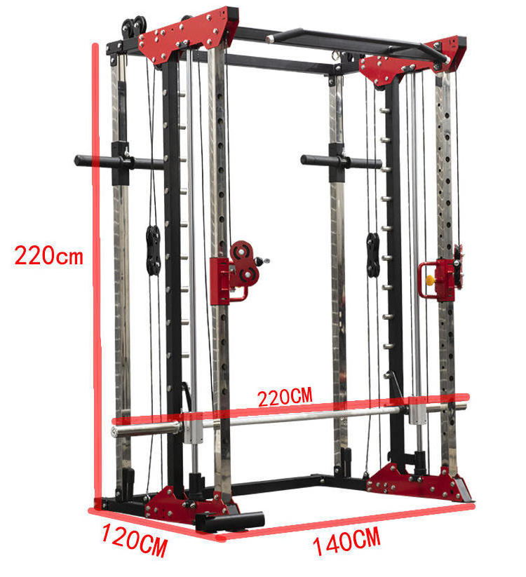 Comprehensive Training Equipment Multi-Function Squatting Frame Gantry Cables Pull Up Power Rack Cage