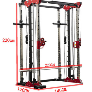 Comprehensive Training Equipment Multi-Function Squatting Frame Gantry Cables Pull Up Power Rack Cage