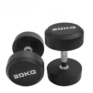 Gym fitness dumbbell black iron dumbbells mancuernas pesas small round dumbbell