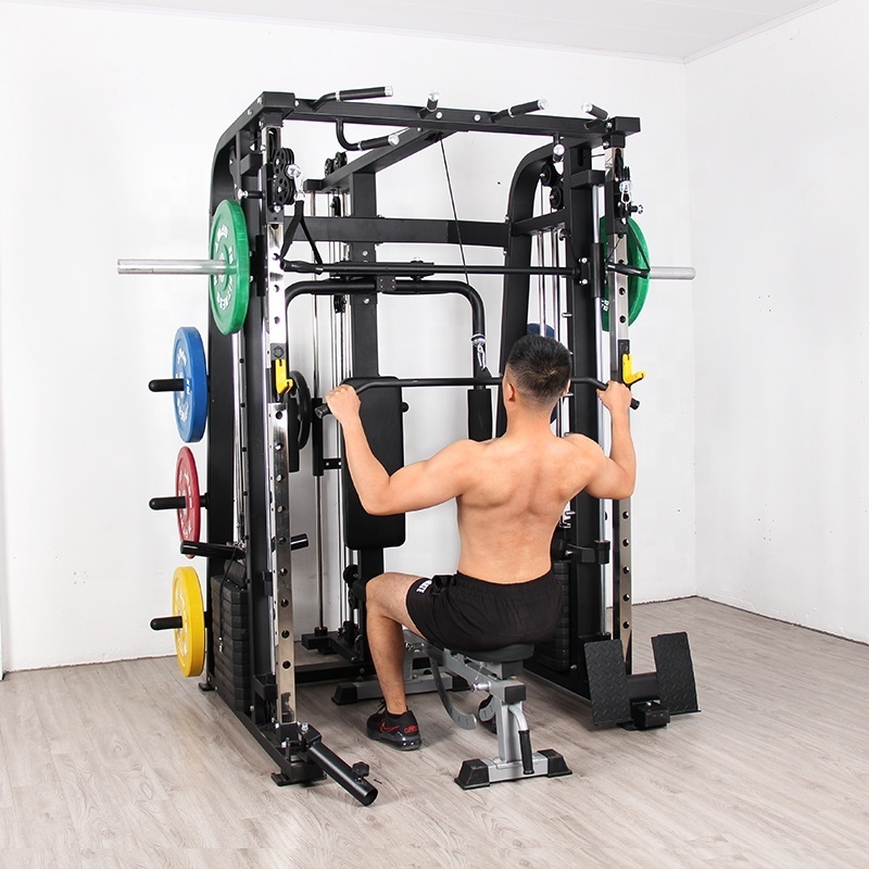 Commercial Home Gym Comprehensive training device Equipment Multi Functional Trainer Power safe Squat Rack Smith Machine