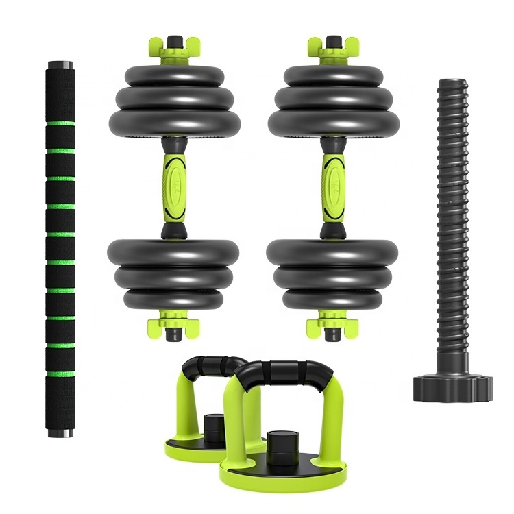 Fitness Home mancuernasn set Handle EZ Bar Barbells dumbles weight lifting dumbbells for gym cement adjustable dumbbells 40kgs