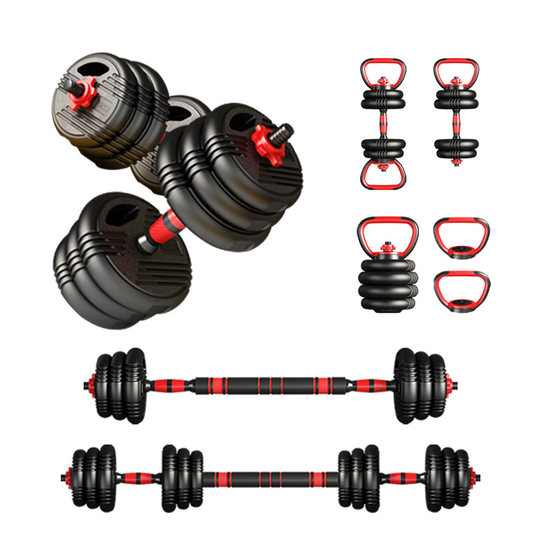 PJ Multifunction home gym barbell 10KG 15kg 20kg 25KG 30kg 40kg Adjustable Dumbbell Set