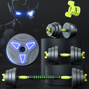 Fitness Equipment lifting free weights Cement exercise kettlebell dummbell grip colored barbell Set snode adjustable dumbbell