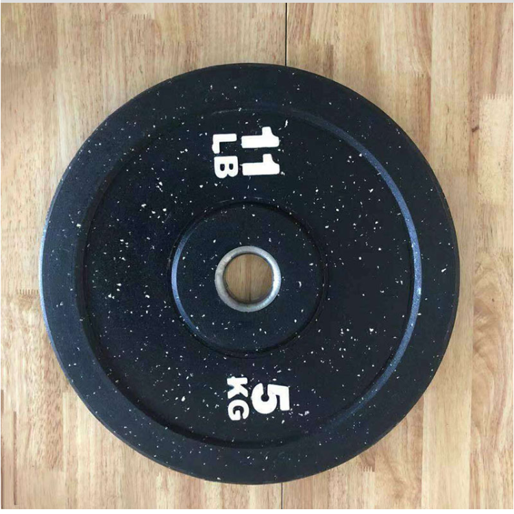 Weight Lifting Plate Custom Logo Full Rubber barbell weight plate rubber cover Gym Bumper Plates