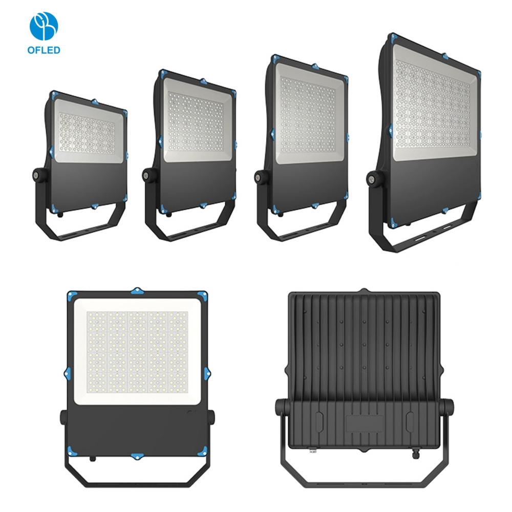 Indoor Outdoor 100W 150W 200W LED Flood Lights IP66 Floodlight for Factory Warehouse Stadium Sports Field Basketball Court