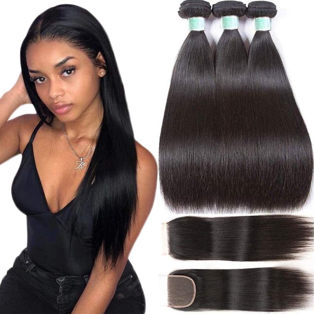 Straight hair bundles double weft single drawn hair weft wholesale price 100% unprocessed virgin Brazilian human hair material