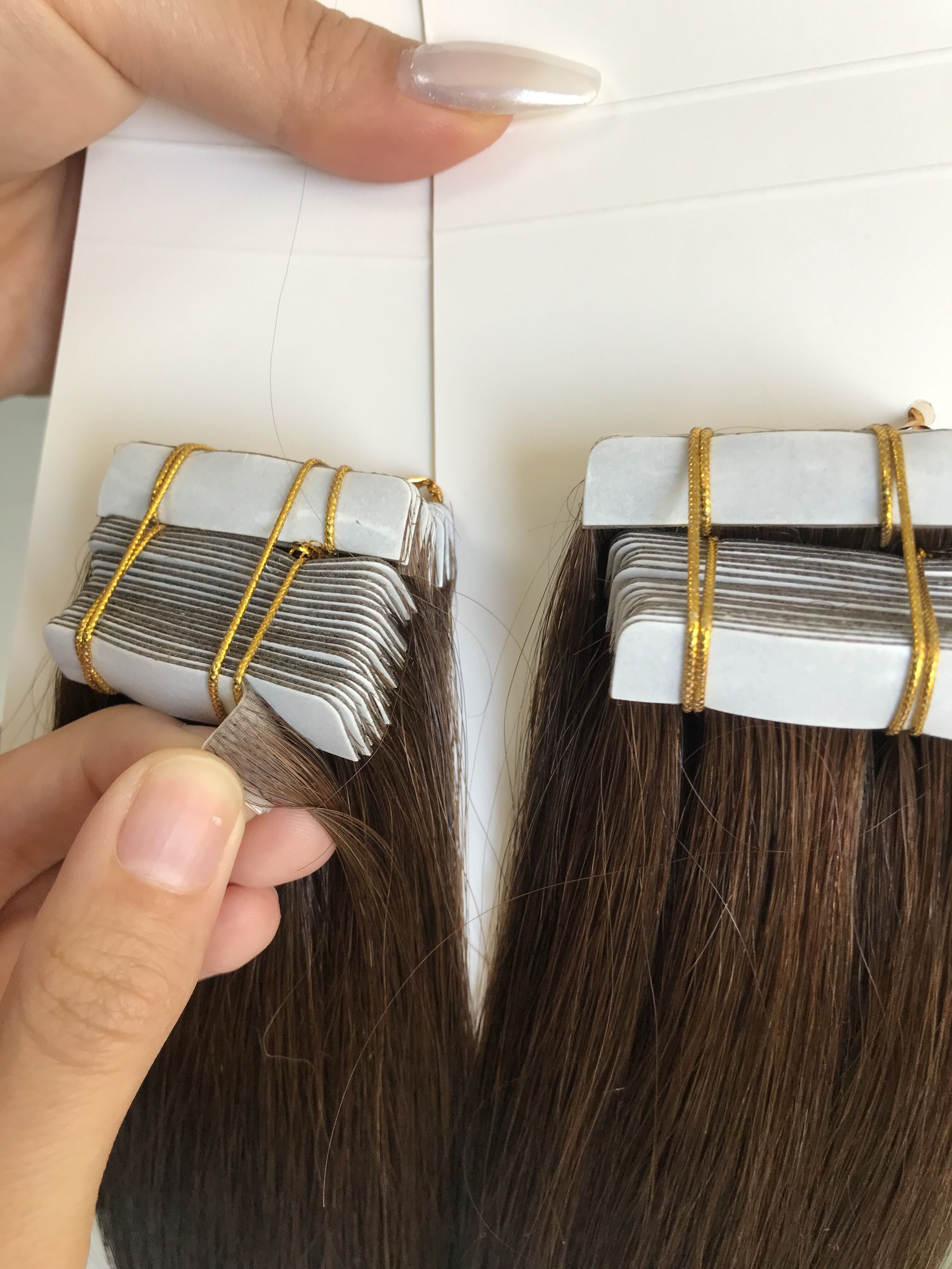 Skin Tape Ins Virgin 100% wholesale Human Hair Seamless Invisible Tape In Extensions With American Blue Glue