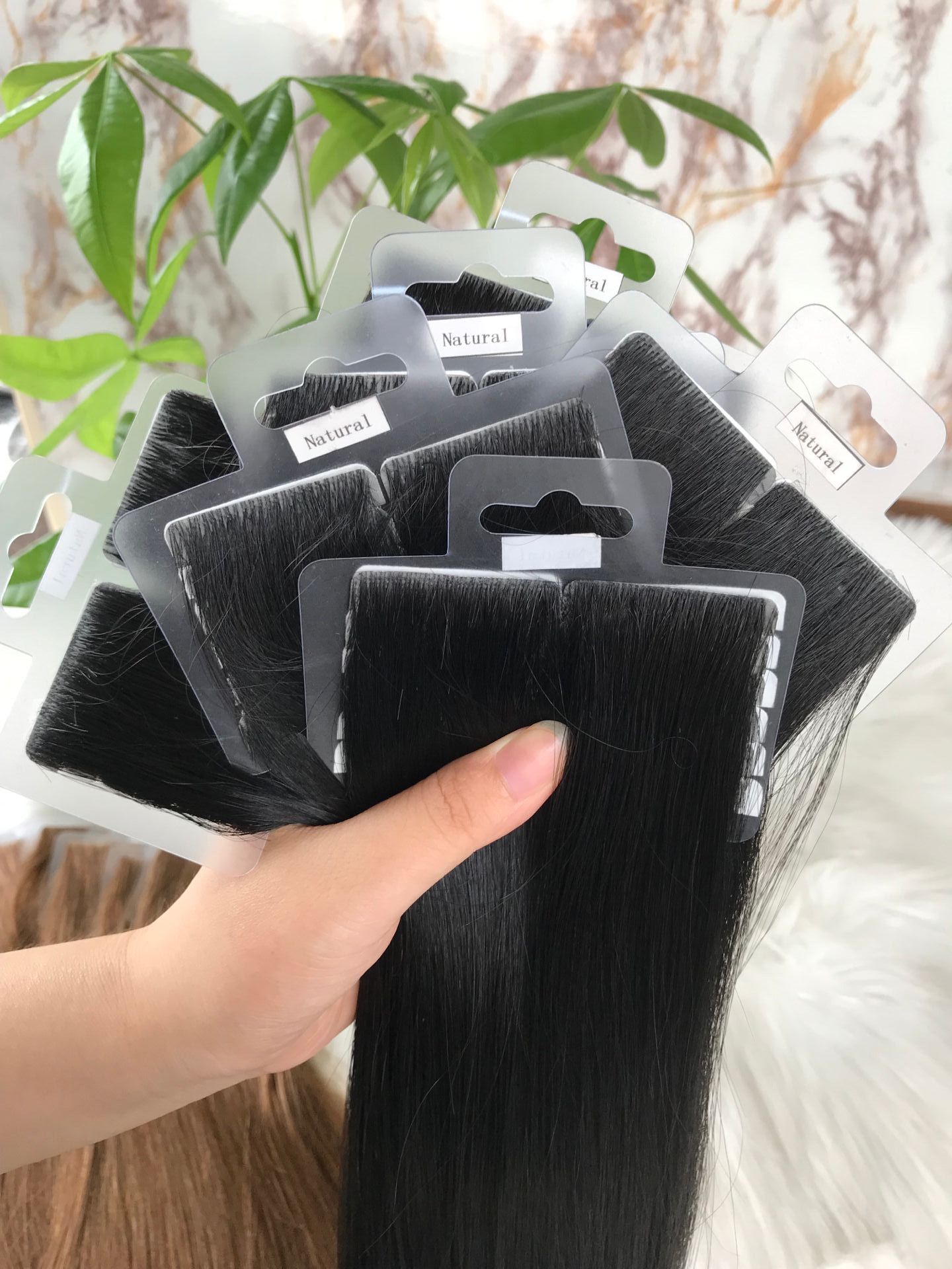 Invisible Tape Hair Extensions Chinese One Donner Last More Than 3 Years Double Drawn Virgin Pu Skin Weft Seamless 100 Gram