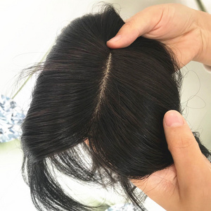 2021 hot selling Straight Hair Toupee natural Color closures Hairpieces for Women Remy human hair wigs toupee