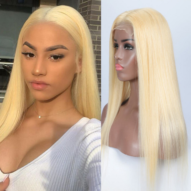 613 Lace Frontal Wigs Cheap Price Lace Wig Brazilian Hair Transparent for Bwomentransplacet Women 130% Density 13x4 Blonde Long