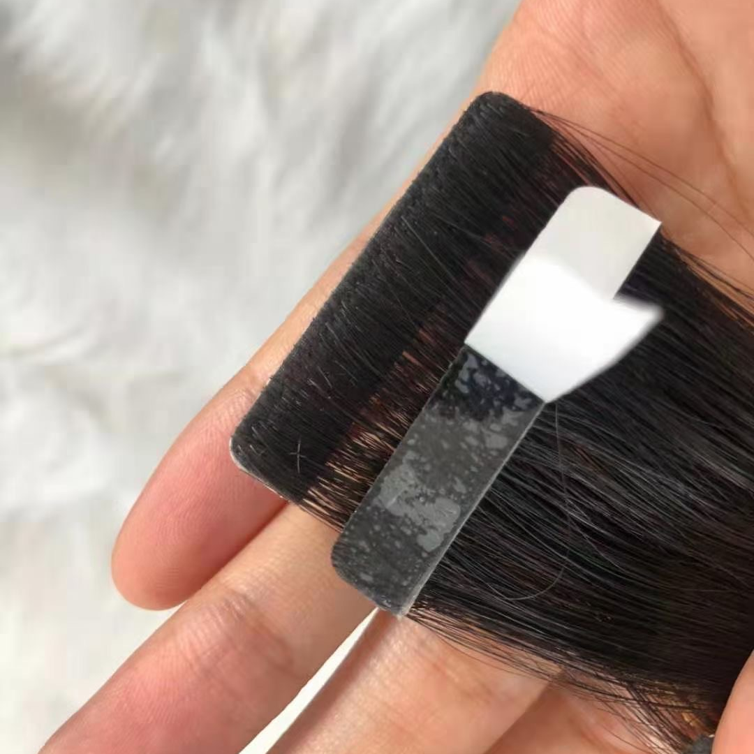 Skin Tape Ins Virgin 100% wholesale Human Hair Seamless Invisible Tape In Extensions With American Blue Glue