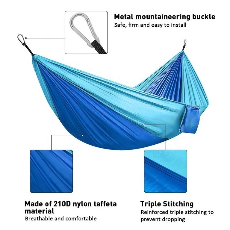 High Quality Modern Customized Portable Camping Hammock for Travelling Outdoor Wholesale Hammock Cheap Price From Bangladesh