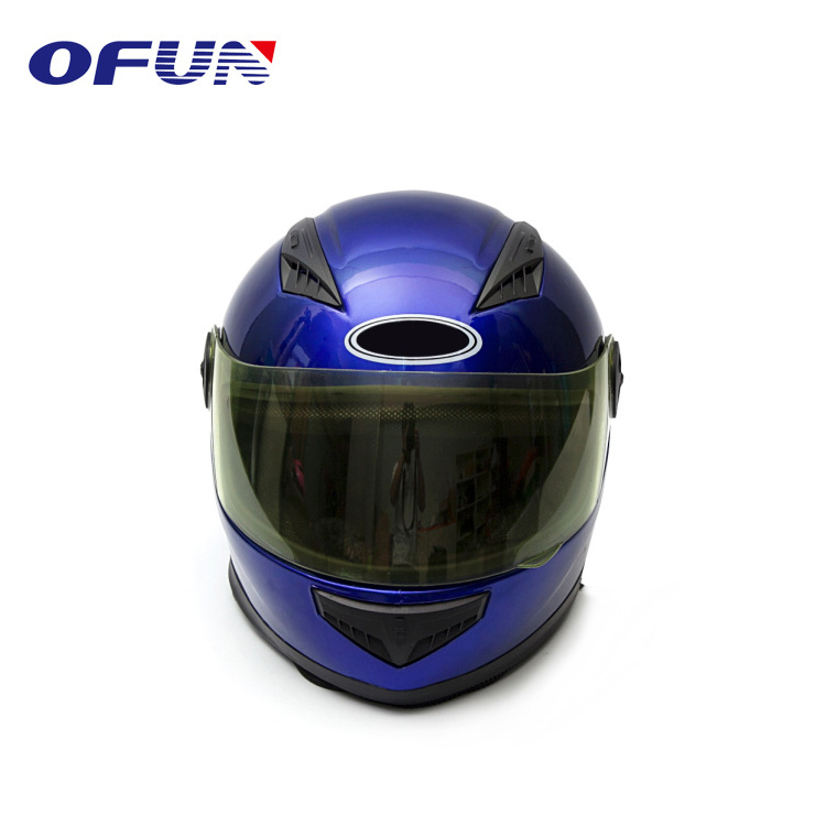 OFUN Original China Royal Blue Anti-Resistance Motorbike Helmet With Visor