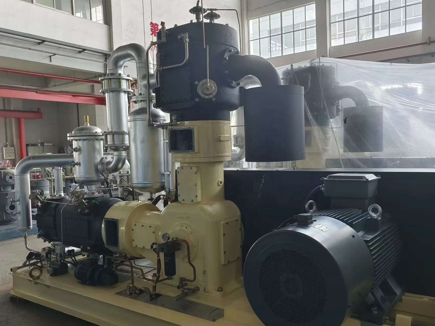 Piston OFURE Oil Free Air Compressor for Medium High Pressure 320r/min with High Quality Motor