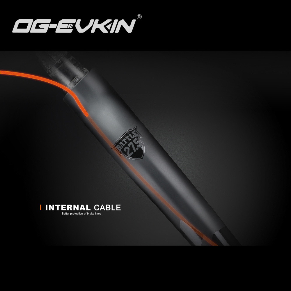 og-evkin FK006 Carbon MTB Bike Fork 27er 29er  Disc Brake Internal Cable 28.6mm Tapered Tube