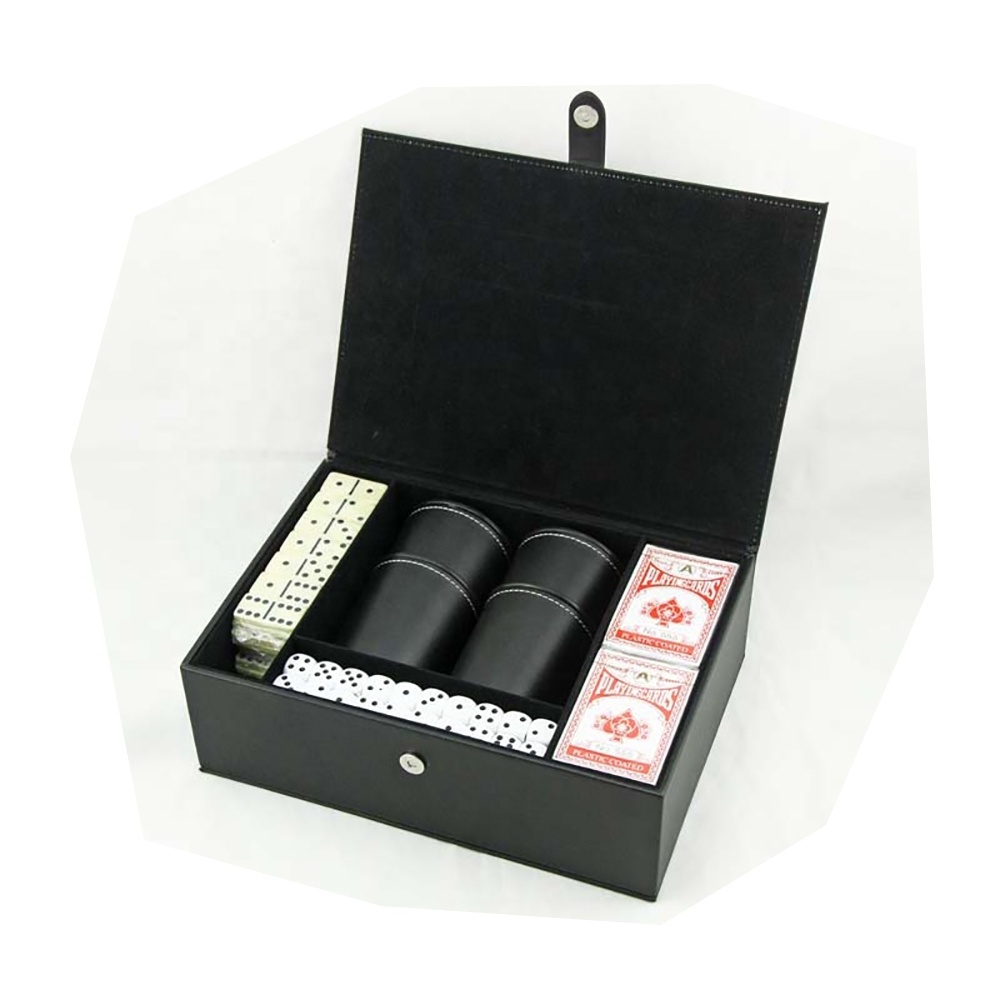 Premium Texas Hold'em Poker Chip Game Set Case With Cards And Dice cups ,  Gift To Husband ,Poker Player