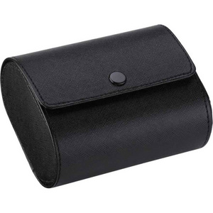 Custom Luxury leather watch roll travel box pu watch case  manufacturer