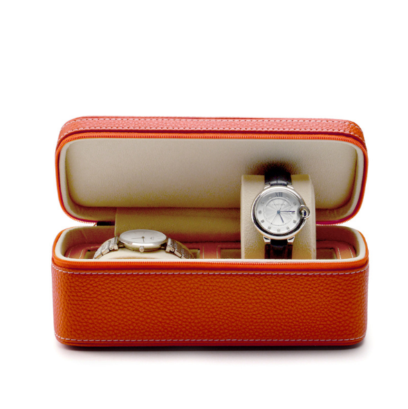 Wholesale Luxury High Quality Custom Pu Leather Watch Box For Two watches