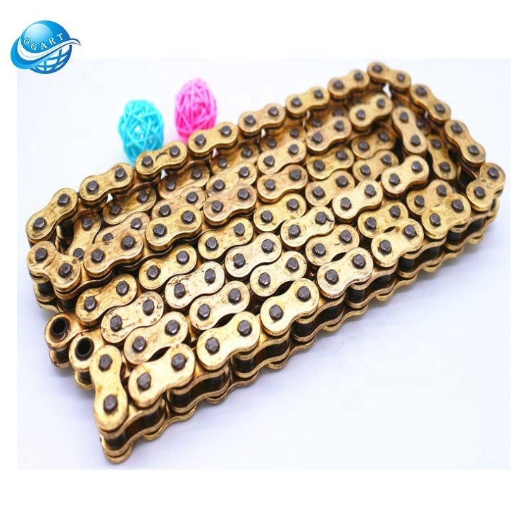 2.4MM thickness colour motorcycle chain and sprocket 520 o ring chain