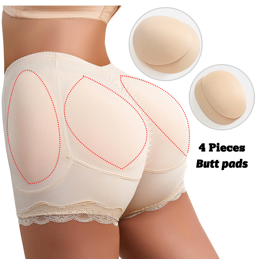 Plus Size Artificial Buttocks Underwear Fake Hip Enhancer Panties Tummy Control Shapewear Women Padded Butt Lifter Shaper