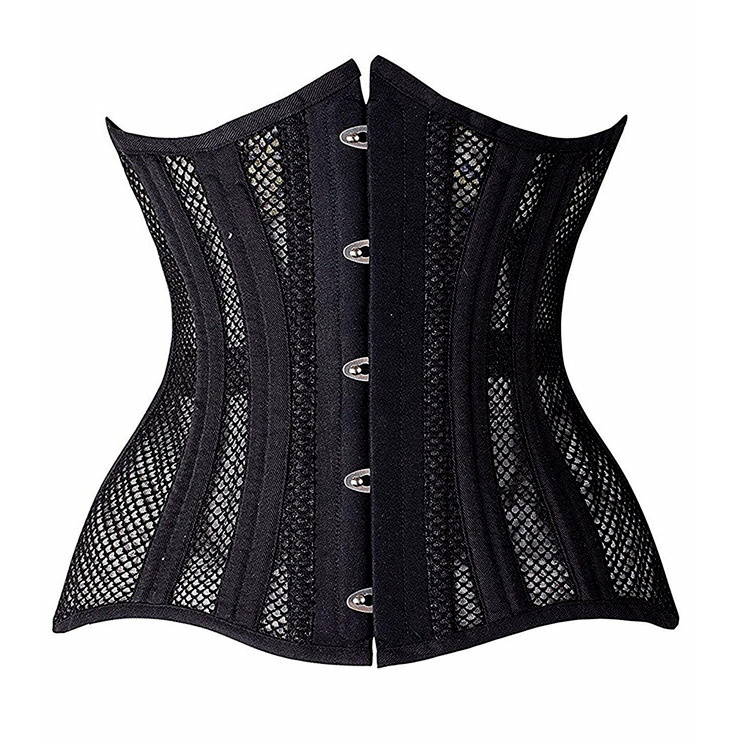 New Design Four Season Elegant Victorian Luxury Denim Stripe Waist Slimming Ladies Body Shaper Corset Top