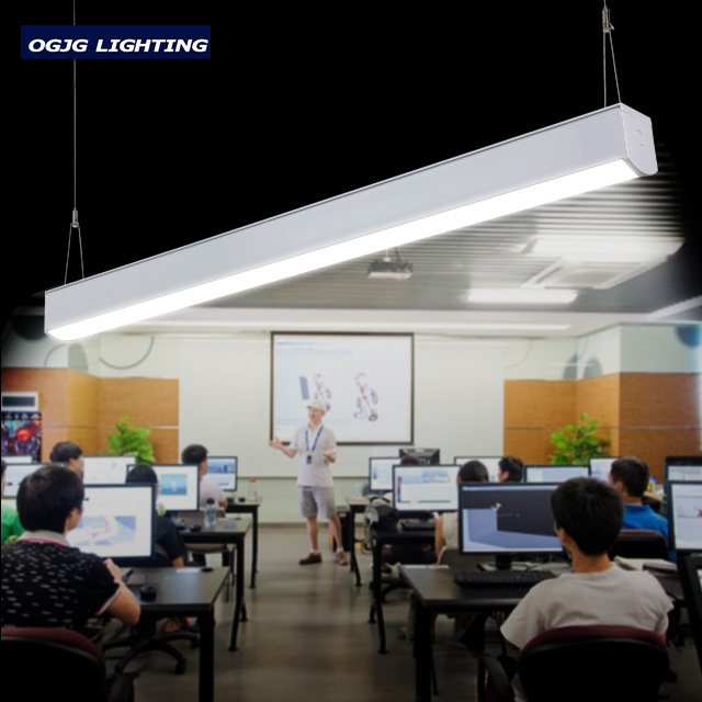 OGJG dimmable 100-277v 2ft 4ft 5ft 20w 40w 60w suspended office led linear lighting fixtures