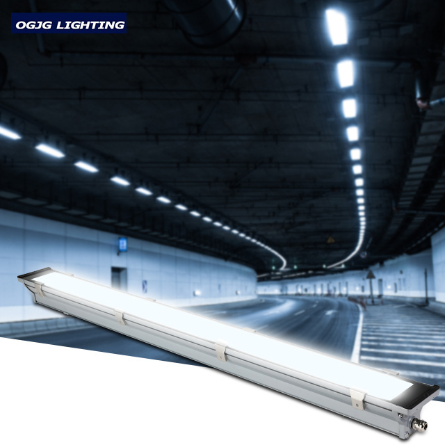 OGJG 1200mm 1500mm Water Proof Linear Fixture 60w IP67 Sensor LED Triproof Batten Lights