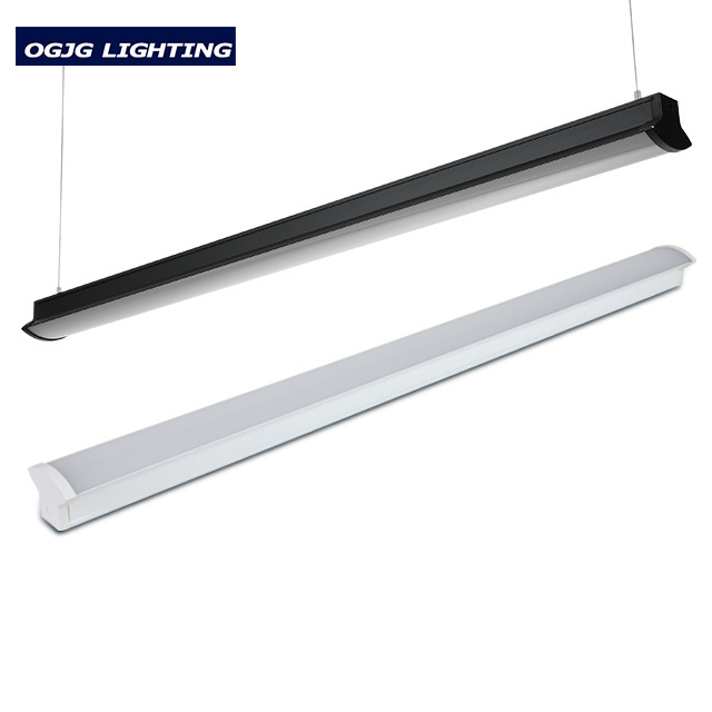 Hot sale office 100-277V suspended led batten fitting industrial dimmable ceiling tube lights