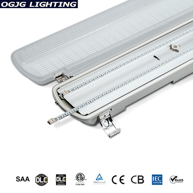 OGJG warehouse indoor florescent light fixture 8 foot ip65 waterproof lamp led lighting for cold room