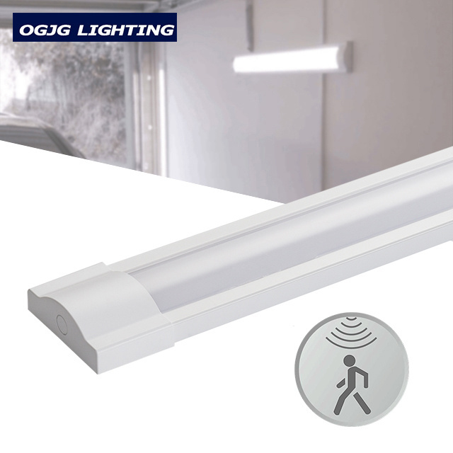 OGJG Indoor 2ft 4ft Low Profile Aluminum Linear Fixture Surface Mount Ceiling Dimmable Led Batten Lights