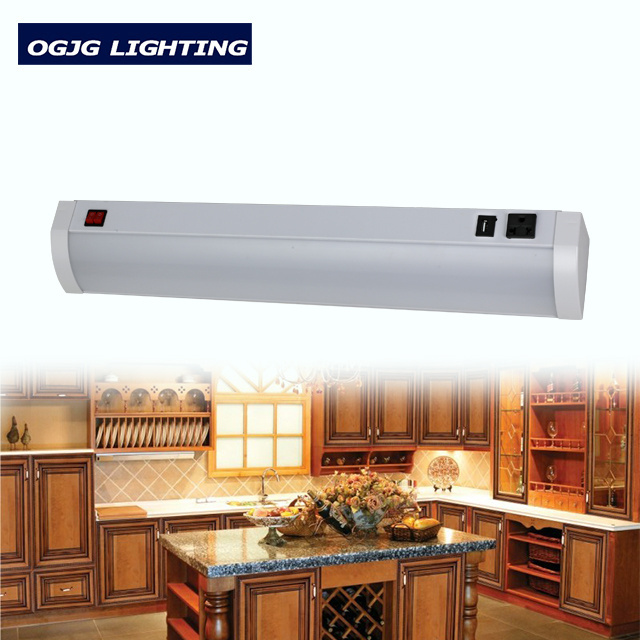 OGJG 2ft 3ft 4ft indoor dimming lighting hotel shop cabinet linear fixture led wraparound batten lights