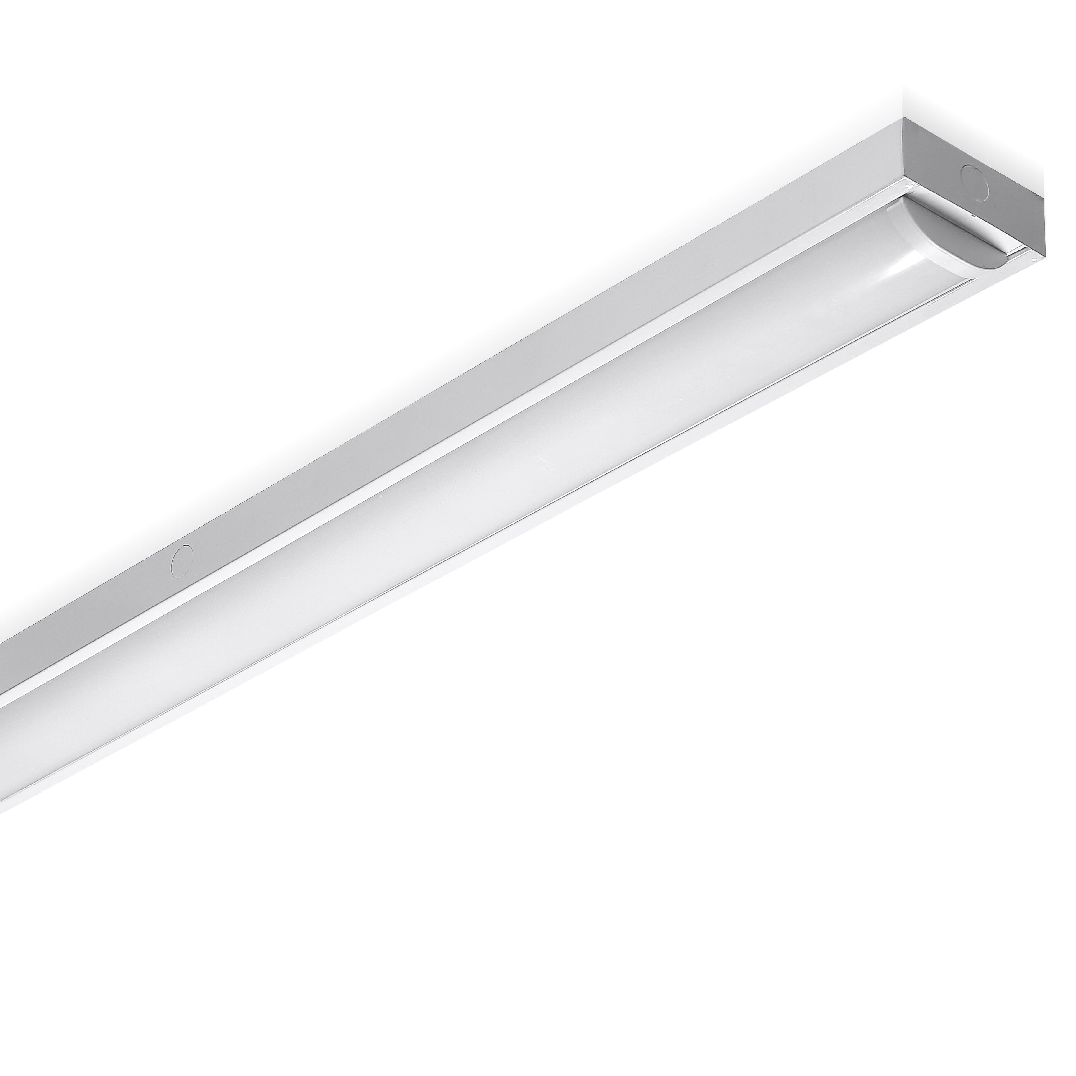 School Office stairwell LED lighting solution with emergency battery backup and motion sensor led linear luminaires