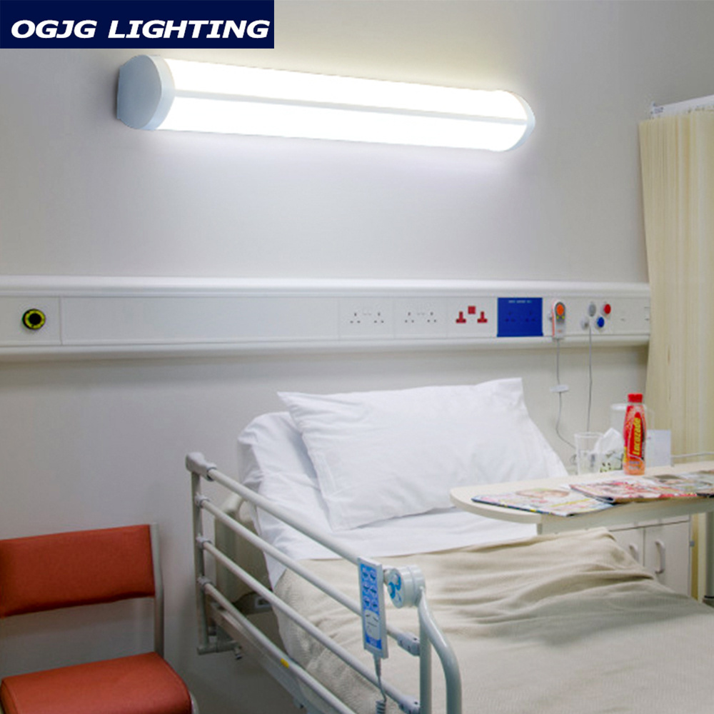 Hospital bedside light 0-10V dimming up down lighting led linear wall lamp fixture