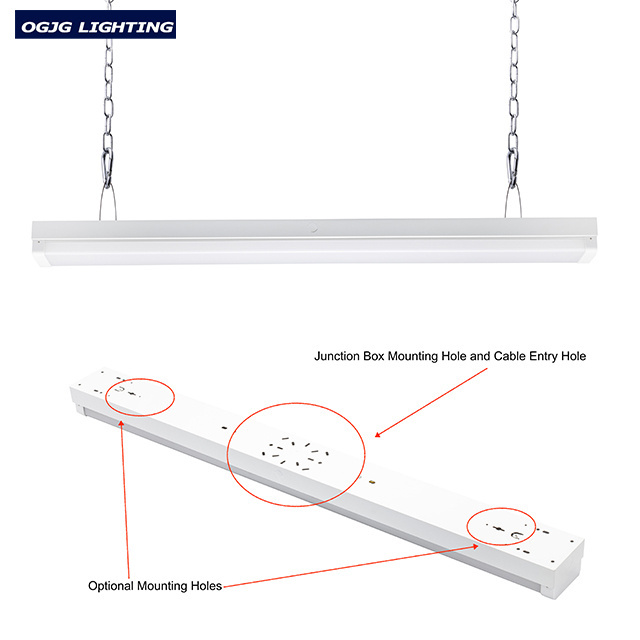 Suspended 2X36w PC Diffuser LED Fluorescent Lighting petrol station replace T5 T8 emergency ceiling led Light Fixture