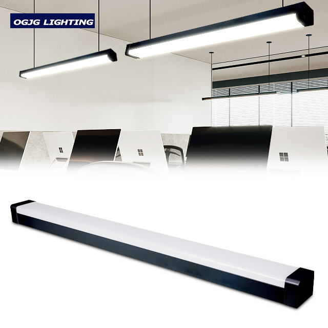 OGJG best sale emergency linear lighting fixture 20w 40w 60w hallways wall mounted dimmable led batten tube lights