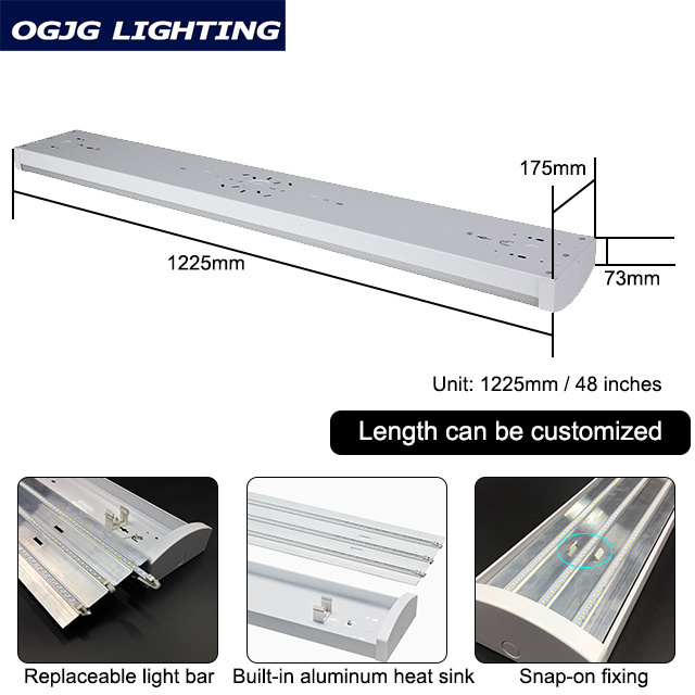 OGJG Superior Supplier industrial linear lighting fixture 80W 100W 150W 180W high bay led lights