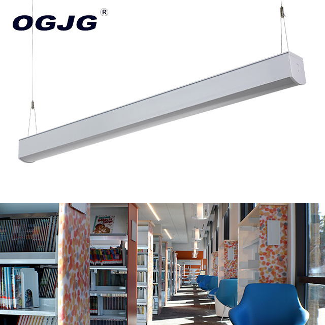 OGJG dimmable 100-277v 2ft 4ft 5ft 20w 40w 60w suspended office led linear lighting fixtures